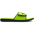 thumbnail image 1 of Under Armour Ignite Pro Men's Slide Sandals Color: Neon Yellow Black Size: 10, 1 of 5