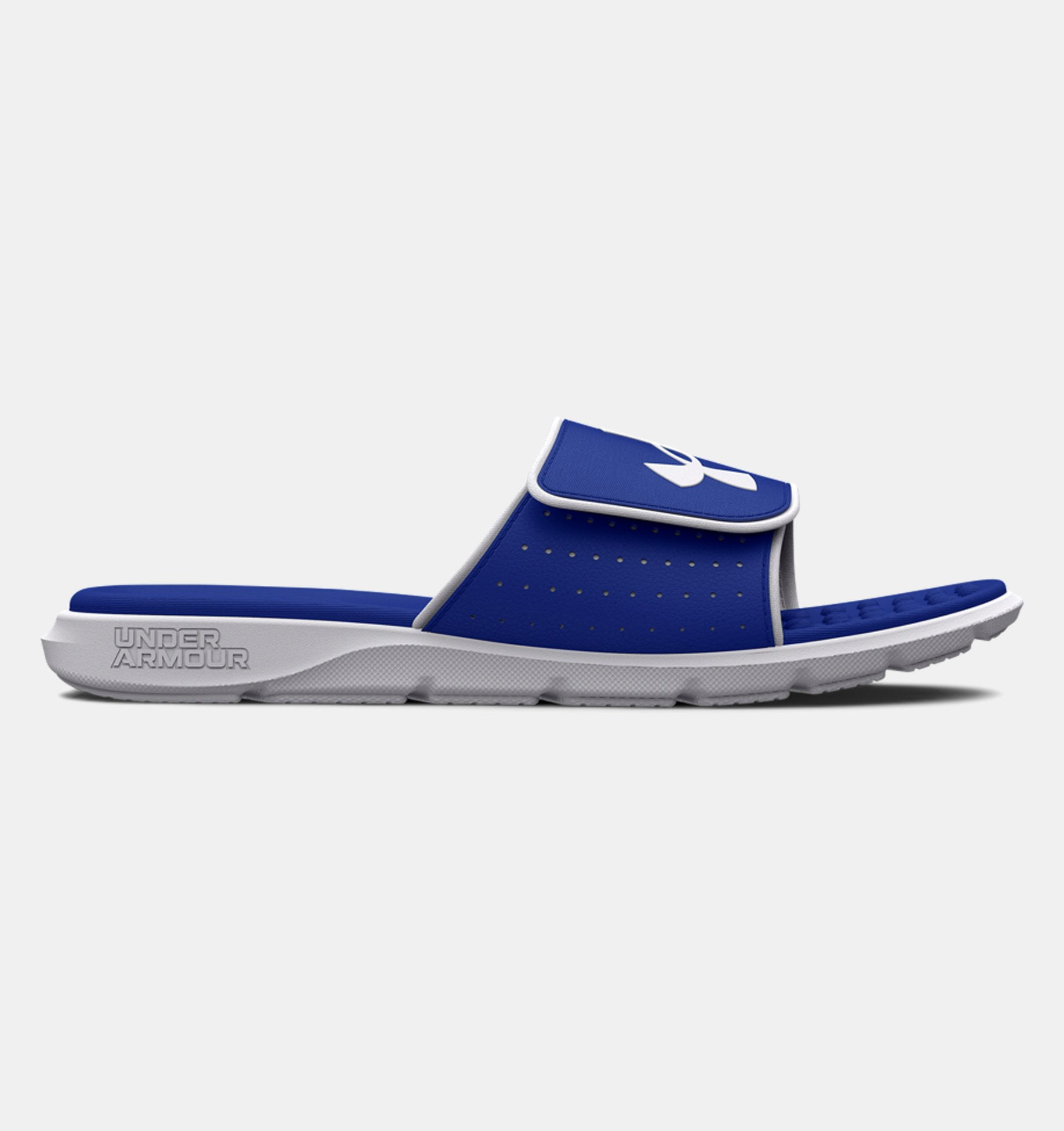 Under armour Ignite Pro SL Men\'s size 7 adjustable sandals Blue/white Under Armour Blue Sandals for Men for sale | eBay main image 2