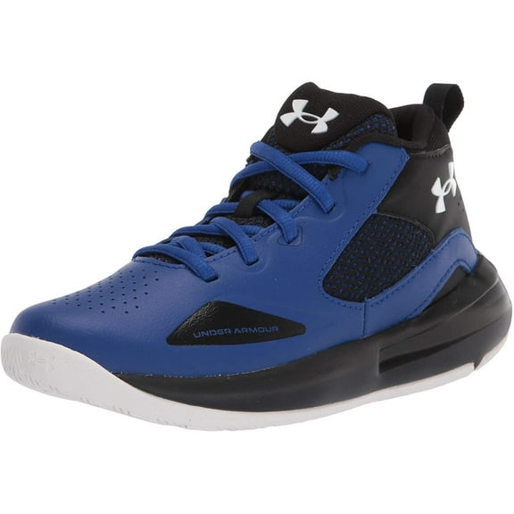 Under Armour LOCKDOWN 5 BASKETBALL SHOE - KIDS' Royal Black White 3YNWT