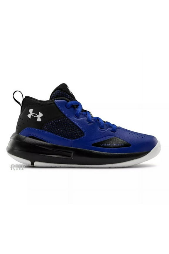 Lockdown 5 Kids' Basketball Shoes, High-Top, Royal/Black/White, 11K