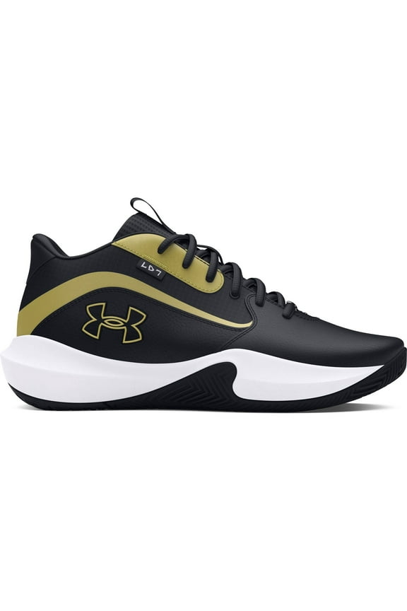 Lockdown 7 Men's Basketball Shoes Color: Black Gold Size: M12W13.5