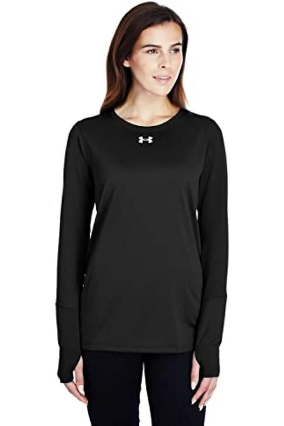 Locker 2.0 Womens Long Sleeve T-Shirt S Black-Metallic Silver