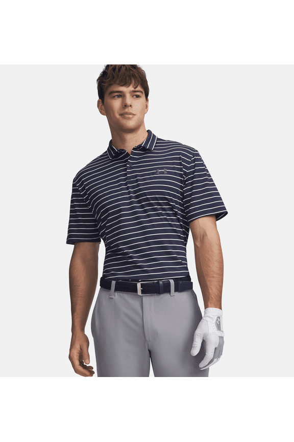 Matchplay Stripe Midnight Navy - Mens Polo - 6010980-410