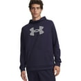 thumbnail image 1 of Under Armour Mens Armour Fleece Big Logo Hoodie (US, Alpha, Small, Regular, Regular, Navy Blue/Gradient White), 1 of 2