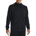 thumbnail image 1 of Under Armour Men's Armour Fleece Full-Zip Hoodie (Black/Black, L), 1 of 3