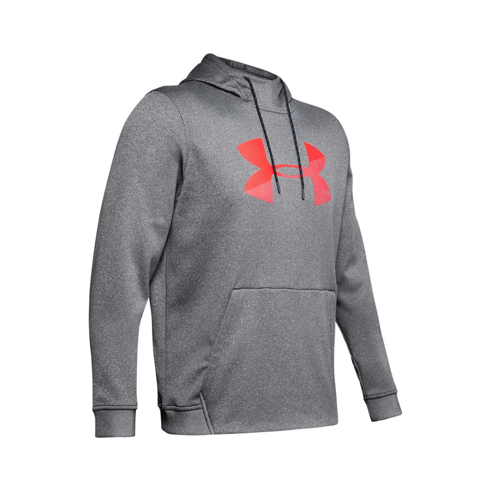 Grey and red on sale under armour hoodie