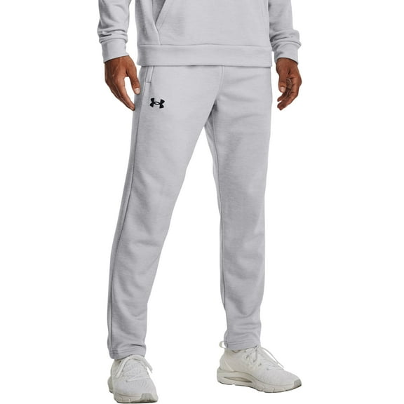 Under Armour Men's Armour Fleece Twist Sweatpants (Halo Gray, L)