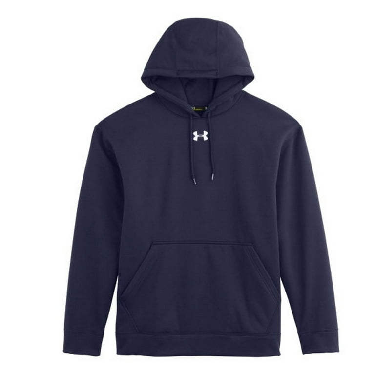 Under Armour Men s ArmourFleece Team Hoodie Navy Small 1237619 Walmart