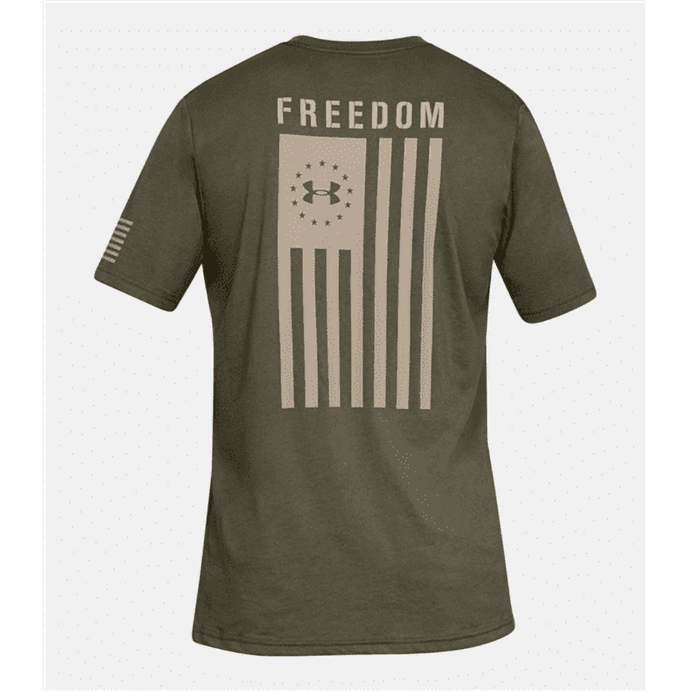 Under Armour Men's Athletic UA Freedom Flag T-Shirt Short Sleeve Tee, Marine/Sand, S - image 1 of 3