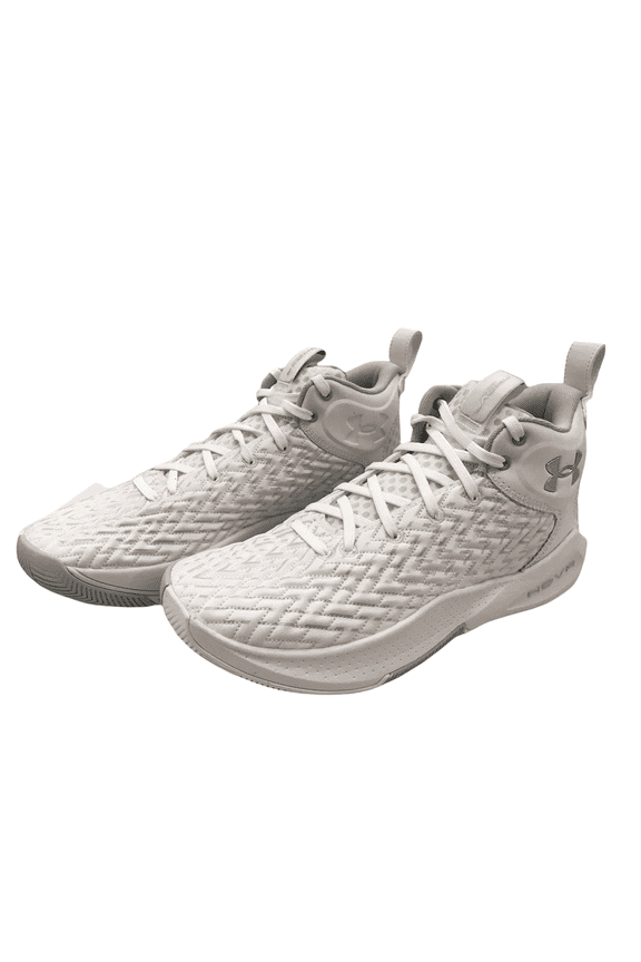 Men's Basketball Shoe HOVR Havoc 4 Clone Team Breathable Lightweight Mens (White, 7.5)