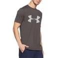 thumbnail image 1 of Under Armour Men's Big Logo Short Sleeve Super Soft T-Shirt (Graphite/White 019, XXL), 1 of 3