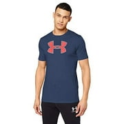 Under Armour Men's Big Logo Short Sleeve Super Soft T-Shirt (Navy/Red, M)