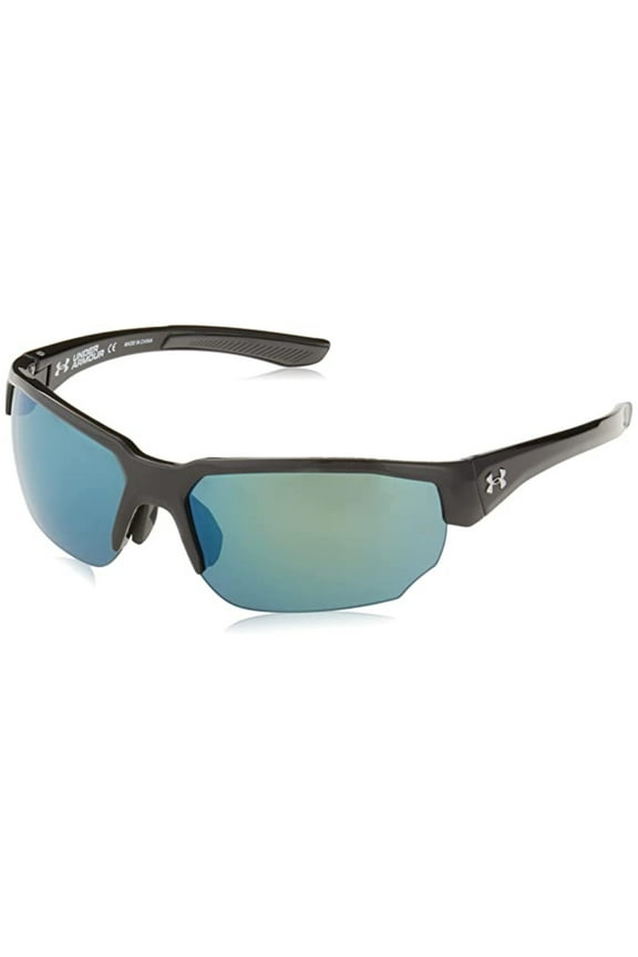 Men's Blitzing Wrap Style Tuned Sunglasses Black Frame/Tuned Lens