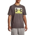 thumbnail image 1 of Under Armour Men's Boxed Sportstyle Graphic T-Shirt (Ash Taupe/Lime Yellow, XLT), 1 of 3