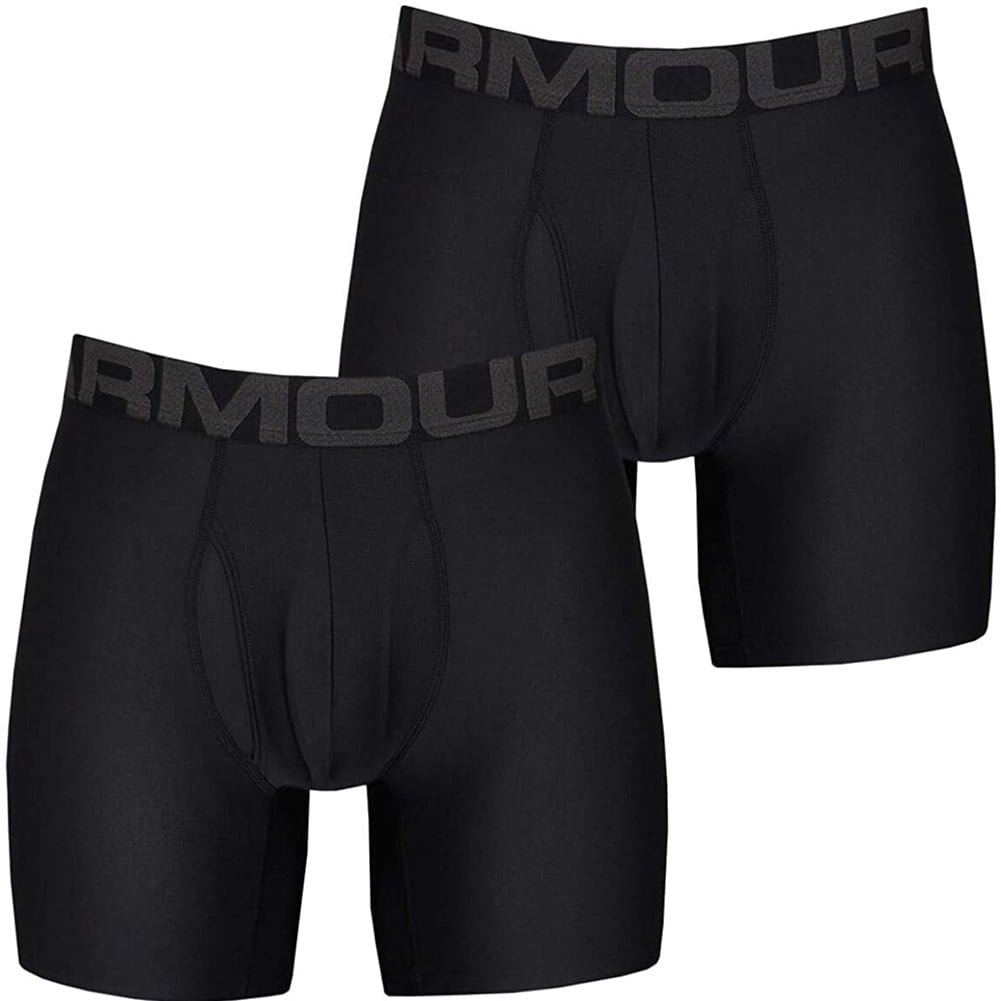 Under Armour Men's Boxer Brief 2 Pack UA Tech 6 Boxerjock Underwear  1363619, Royal, 2XL 
