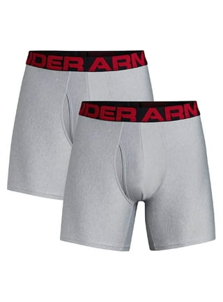 Under Armour 1363619-600-SM Tech 6in 2 Pack-RED SM Boxer Brief 