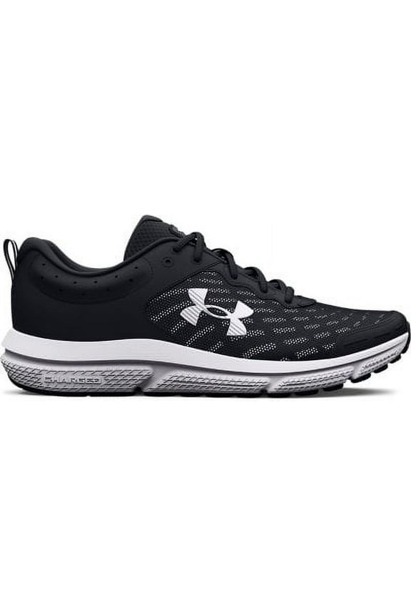 Charged Assert 10 Men's Running Shoes Color: Black Black White Size: 8 4E