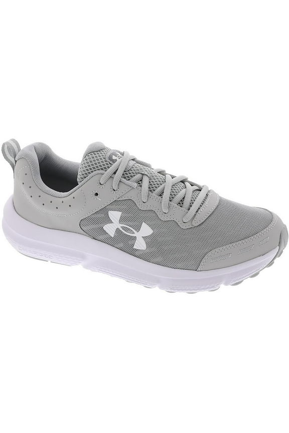 Men's UA Charged Assert 10 Wide (4E) Running Shoes Mod Gray/Mod Gray/White - 3026176-100