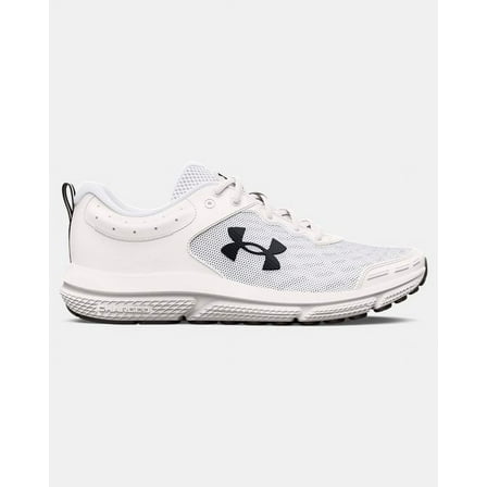Under Armour Men's Charged Assert 10 Wide (4E) Running Shoe White/Black/Black - 3026176-102