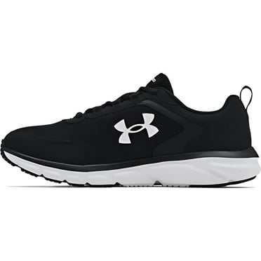 Under Armour Men's Charged Assert 9 Running Shoe Neutral Fit Black/White