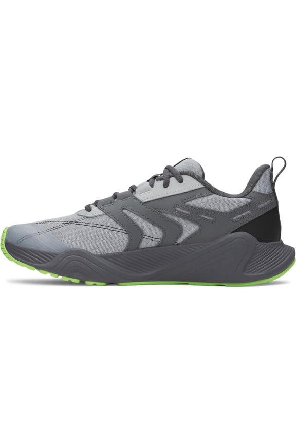Men's Charged Commit Trainer 5, (011) Mod Gray/Castlerock/Lumos Lime, 10, US