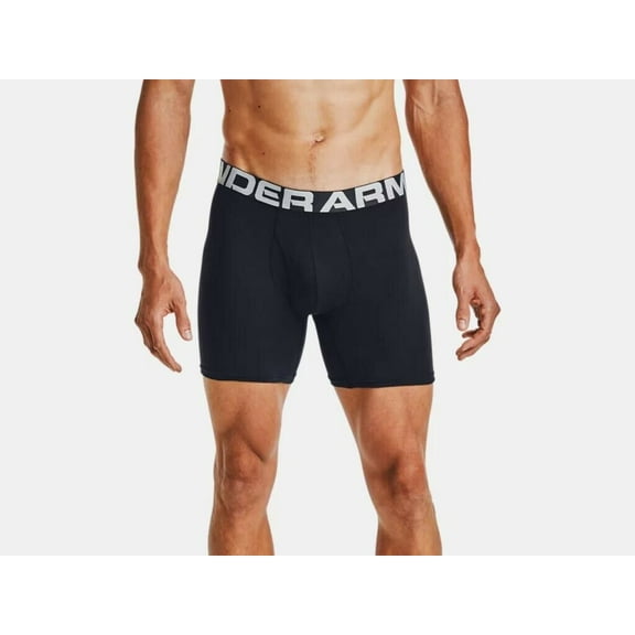 Under Armour Men's Charged Cotton 6" Boxerjock 3-Pack 1363617-001 Black