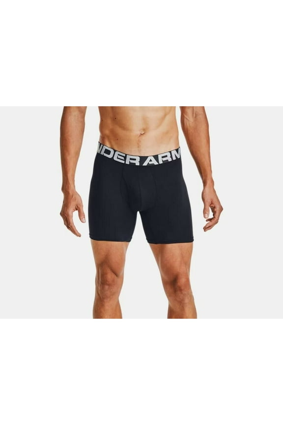 Men's Charged Cotton 6" Boxerjock 3-Pack 1363617-001 Black