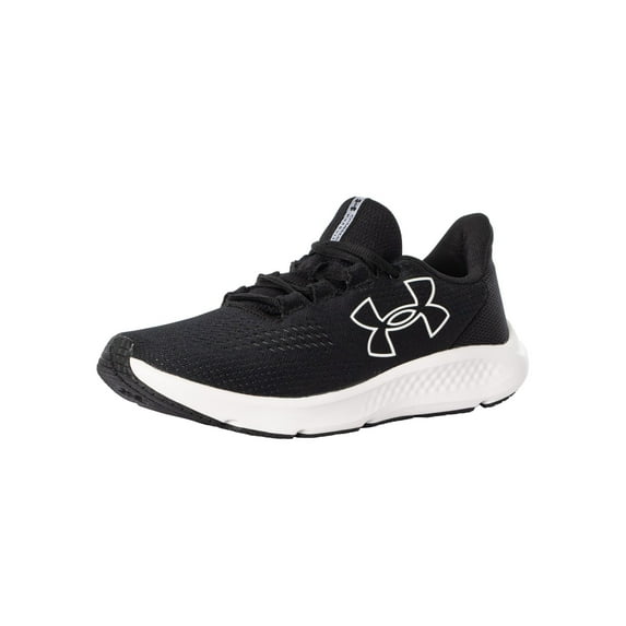 Under Armour Men's Charged Pursuit 3 Big Logo, 001 Black/Black/White, 11, US