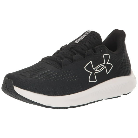 Under Armour Men's Charged Pursuit 3 Big Logo, 001 Black/Black/White, 14, US