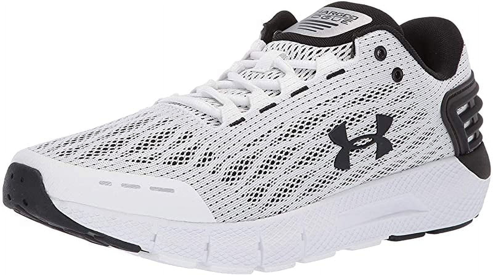 Under Armour CHARGED ROGUE 3 STORM - Neutral running shoes - white  clay/black/formula orange/off-white 
