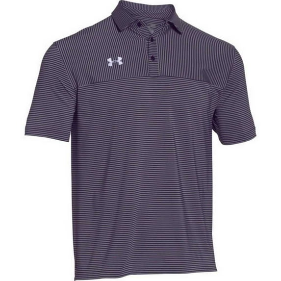 Under Armour Men's Clubhouse Polo Golf Shirt, 1270402 (Purple/White, S)