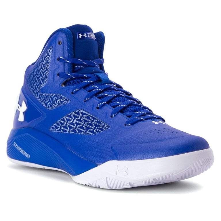 Under Armour Drive Men’s Black and Blue High-Top Basketball Shoes clutch fit Under Armour Men main image 4