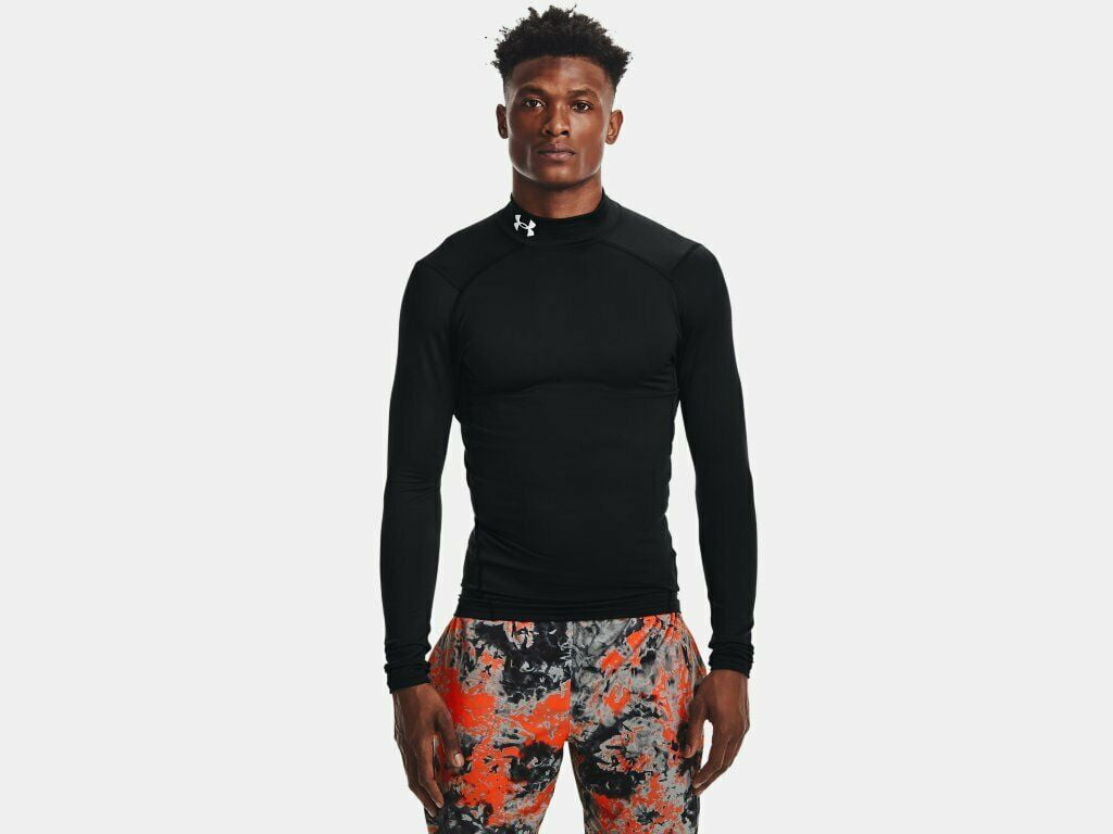 Under Armour 1366072-410-LG Mens Coldgear Compression Mock