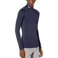thumbnail image 1 of Under Armour Men's ColdGear Mock Neck Compression Long Sleeve Shirt (Midnight Navy, 3X-Large), 1 of 2