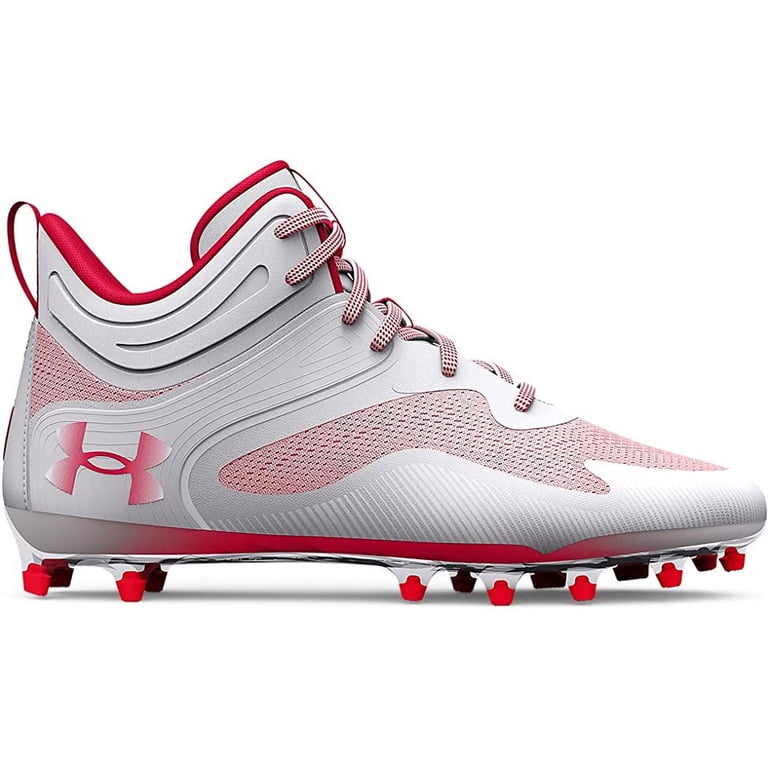 New Under Armour Command MC Mid UA Lacrosse Cleats White Mens 15 3025639-mens-ua-command-mc-mid  main image 4
