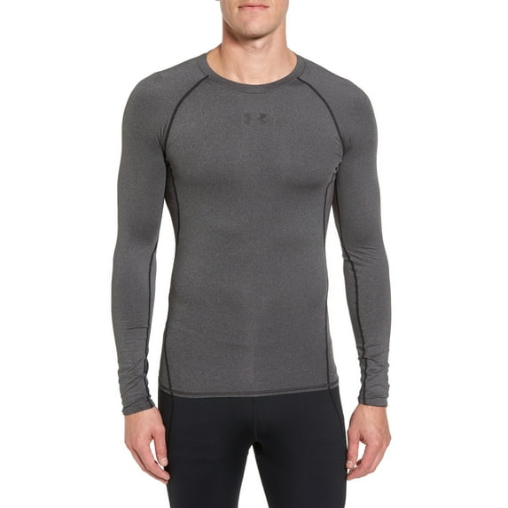Under Armour Men's Compression HeatGear Long Sleeve T-Shirt, Gray, M