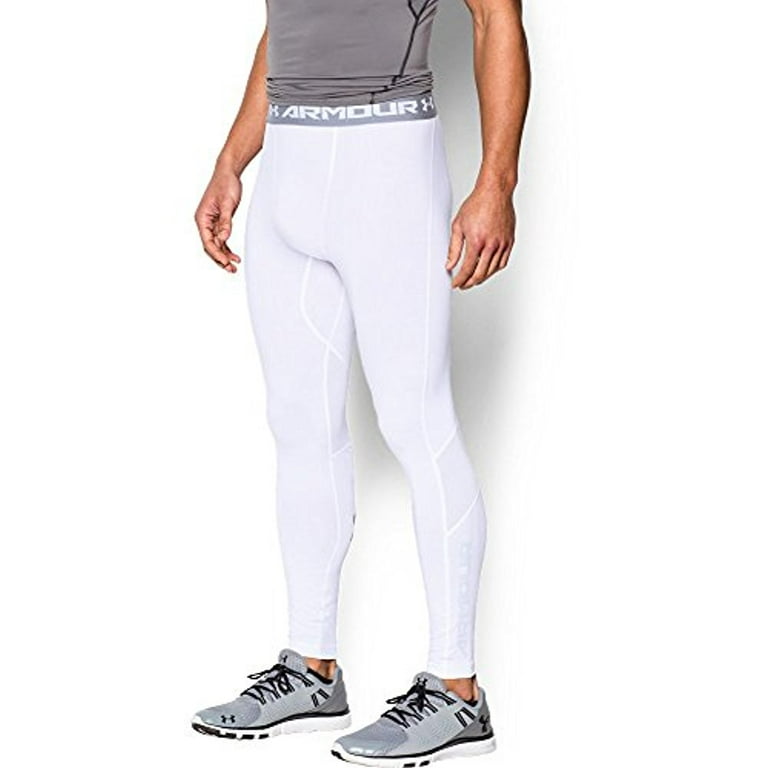 Under Armour Men's CoolSwitch Compression Leggings, White/White, Large 