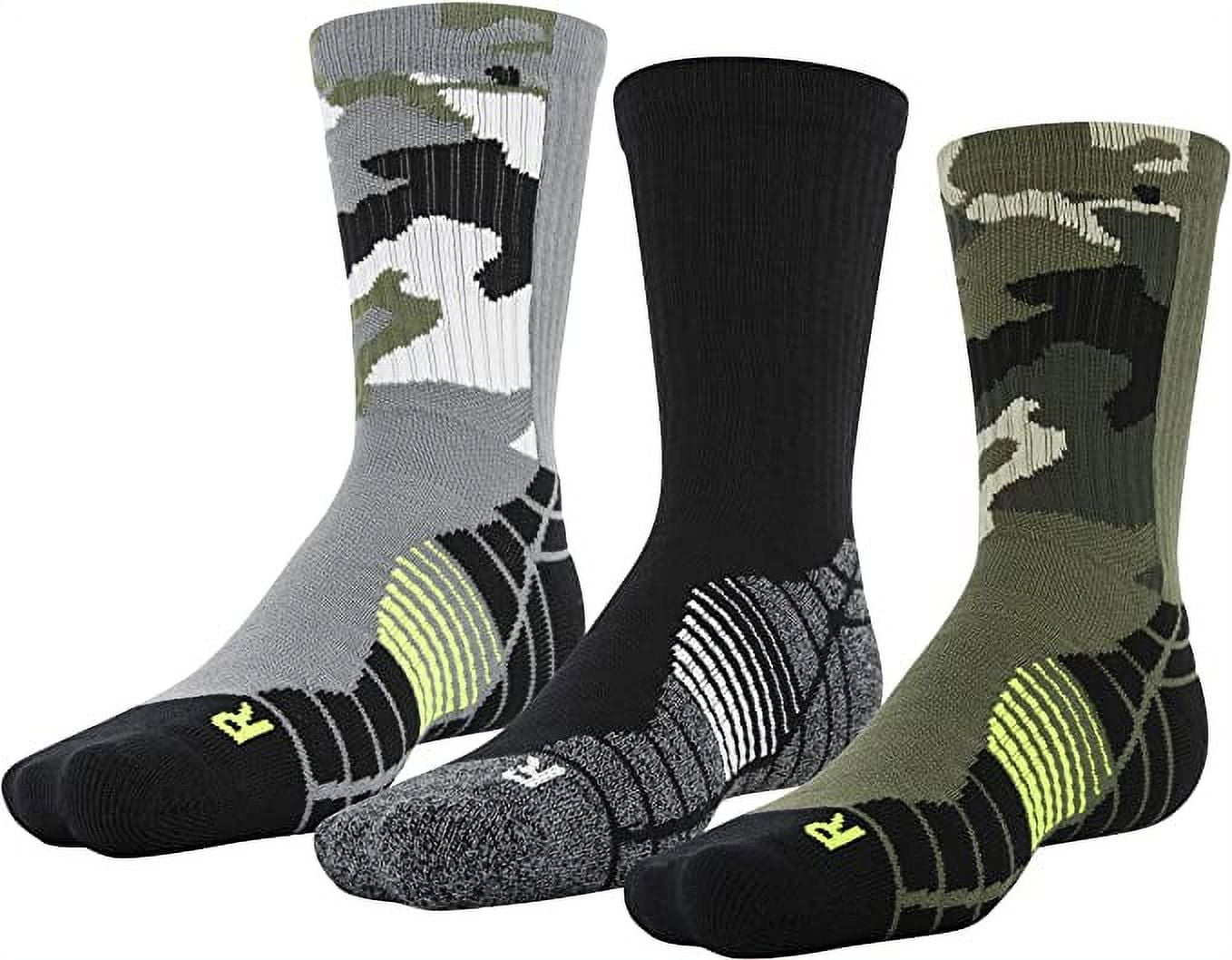 Under Armour Men's Elevated Novelty Crew Socks, 3Pairs