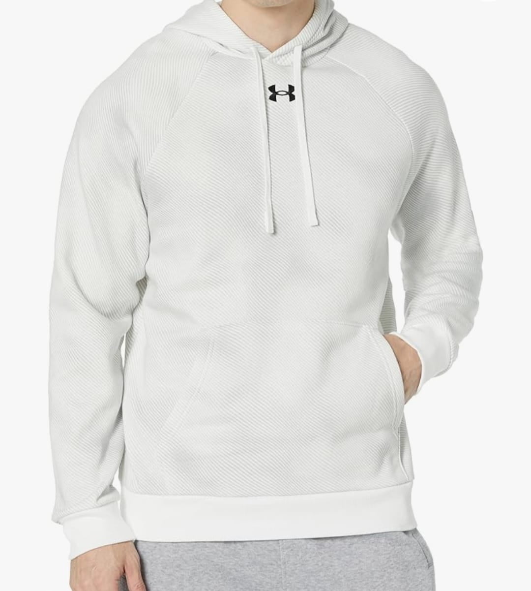 Under Armour Men s Fitted Fleece Sweatshirt with Hood for Rival Model Walmart