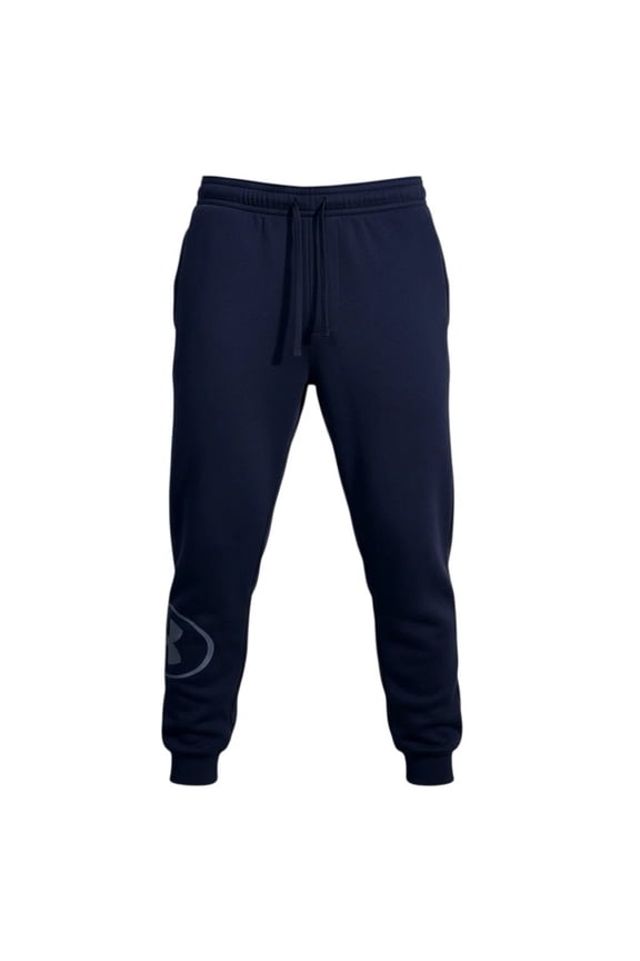Mens Fleece Jogger Training Pants Size XL (37x32") Navy Blue