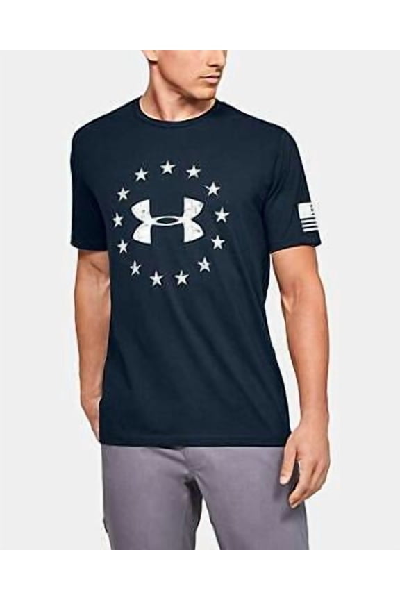 Freedom Logo Tee Iconic Mens American Flag T-Shirt Size S M L