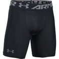thumbnail image 1 of Under Armour Men's HeatGear Armour 2.0 Mid Compression Short BLACK | GRAPHITE MD, 1 of 3