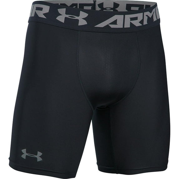 Under Armour Men's HeatGear Armour 2.0 Mid Compression Short BLACK | GRAPHITE MD