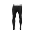 thumbnail image 1 of Under Armour Men's HeatGear Armour Compression Leggings (Black (001) / Steel, Small), 1 of 4