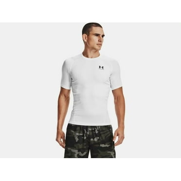 Under Armour Men's HeatGear Armour Compression Short Sleeve Shirt 1361518-100 White