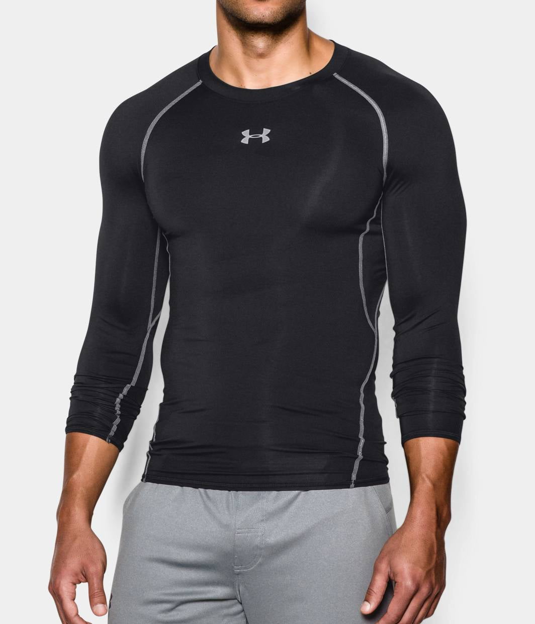 Under Armour Men's UA HeatGear® Armour Long Sleeve Compression Shirt MD  Black