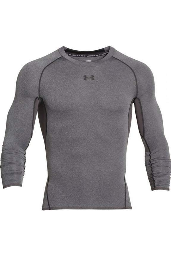 Men's HeatGear Armour Long Sleeve Shirt CARBON 2XL