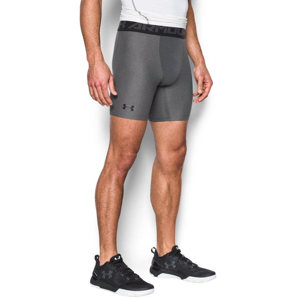 Under Armour Men's HeatGear  Armour Mid Compression Shorts SM Gray
