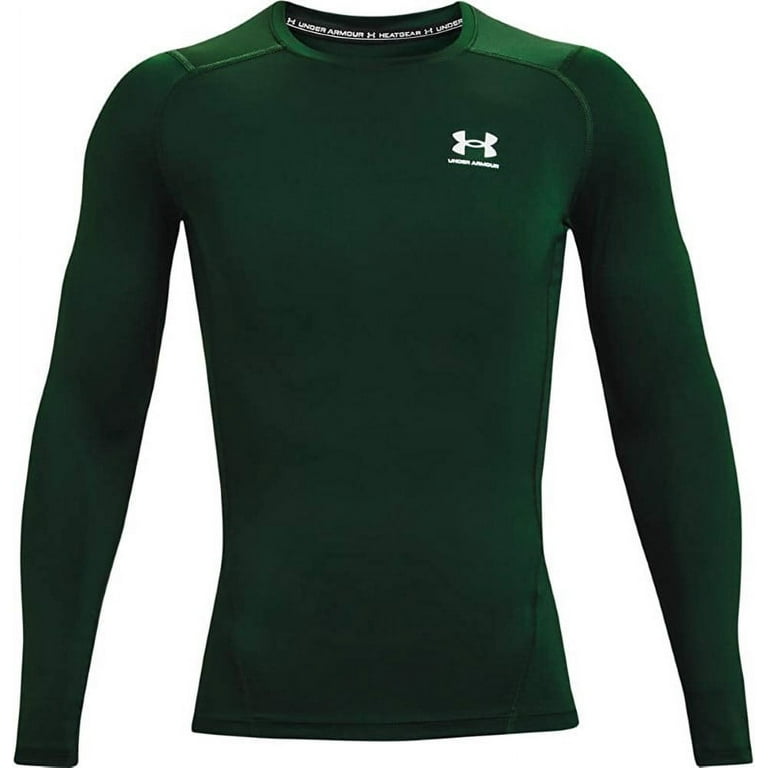 Under Armour Men's HeatGear Armour Printed Short Sleeve Compression Shirt,  Stealth Gray (009)/Hyper Green, Small, Shirts -  Canada