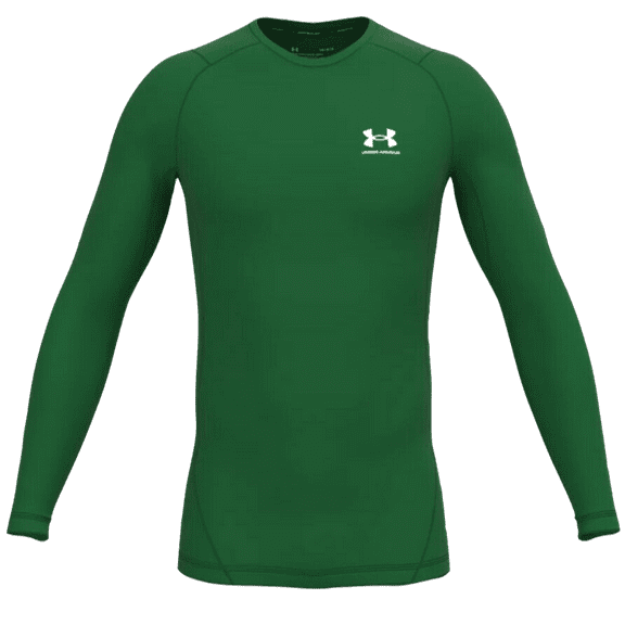 Under Armour Men's HeatGear Compression Long-Sleeve T-Shirt Green Large